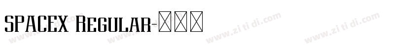SPACEX Regular字体转换 SPACEX Regular字体转换